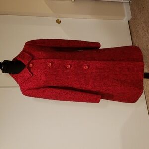 Vintage 1960s wool coat with matching scarf